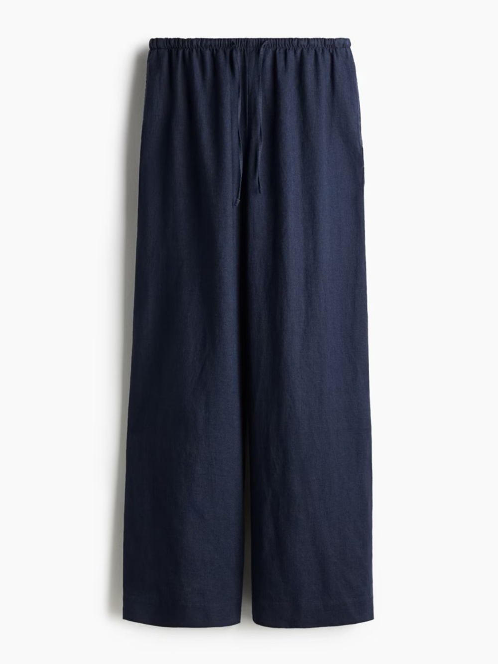H&M Navy Wide-Leg Drawstring Pants